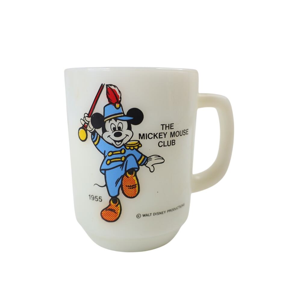 Vintage 1955 Anchor Hocking Walt Disney Mickey Mouse Mug
